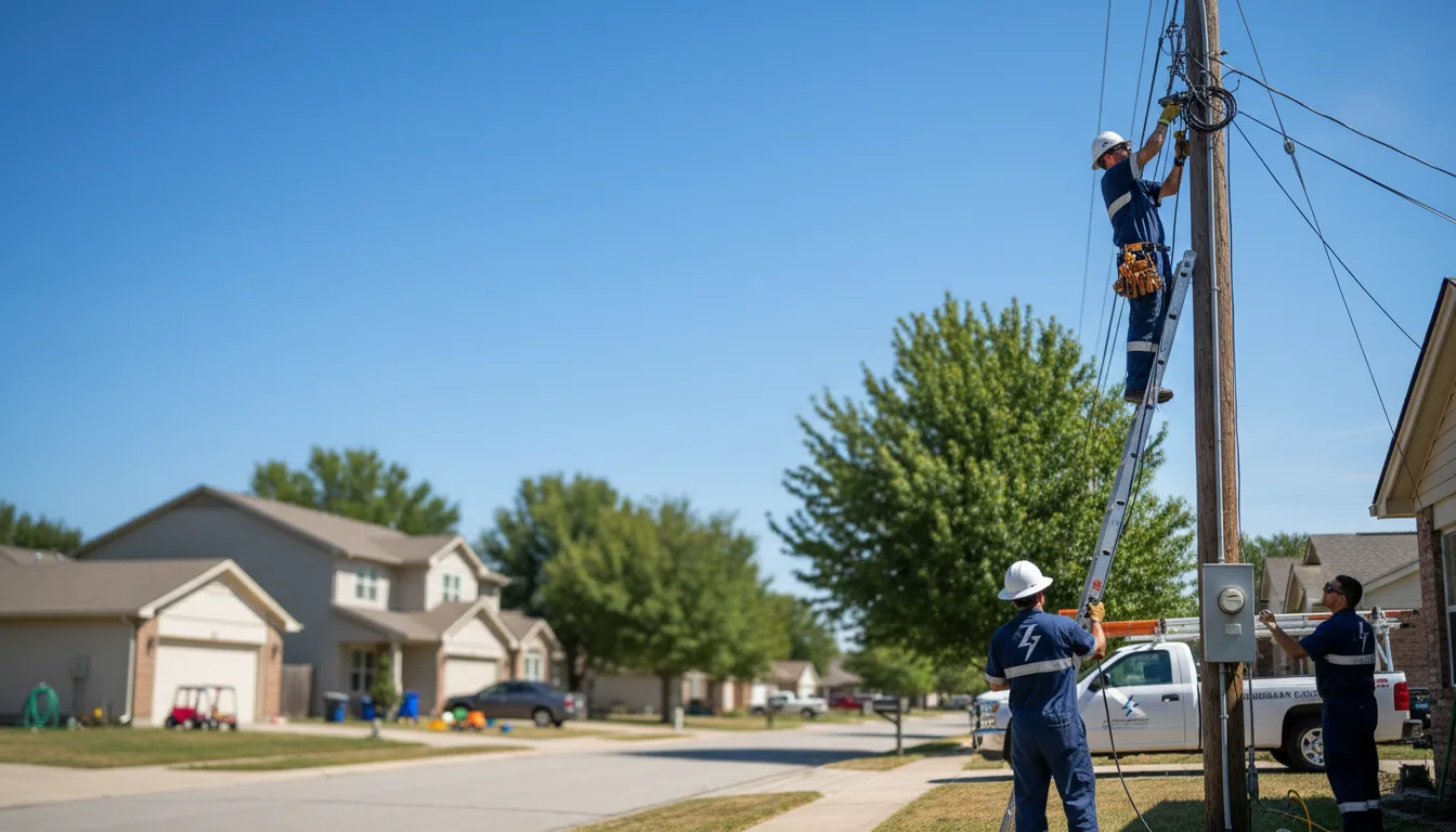 Residential electrician providing installation services in Mount Sterling, IA